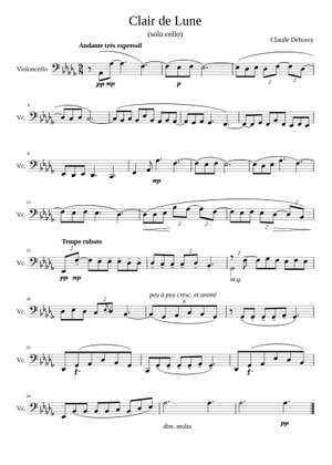 Sue Bergamasque Clair De Lune - Pianoforte - Sparti - Cantorion - Sparti E Parture Gratis - 11