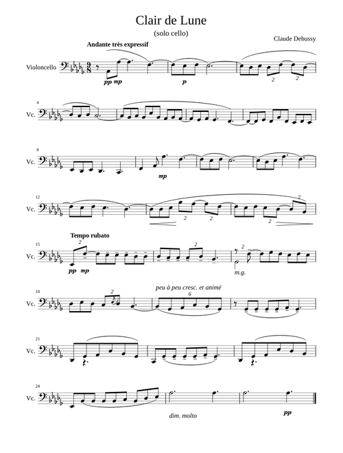 Clair de Lune - Debussy