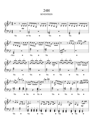 SEVENTEEN - 247 Sheet Music for Piano (Solo) | MuseScore.com