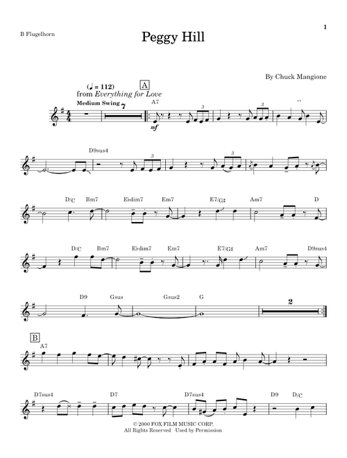 Peggy Hill - Chuck Mangione (Trumpet Transcription)