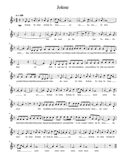 Jolene – Dolly Parton