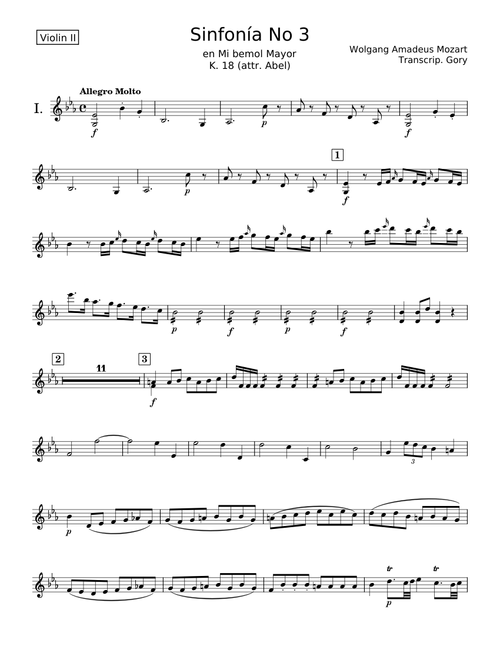 Symphony No.3 in E-flat major, K.18/Anh.A 51 - Wolfgang Amadeus Mozart