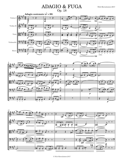*New MS4 audio!* Adagio and Fugue for strings Op. 18 (2017)