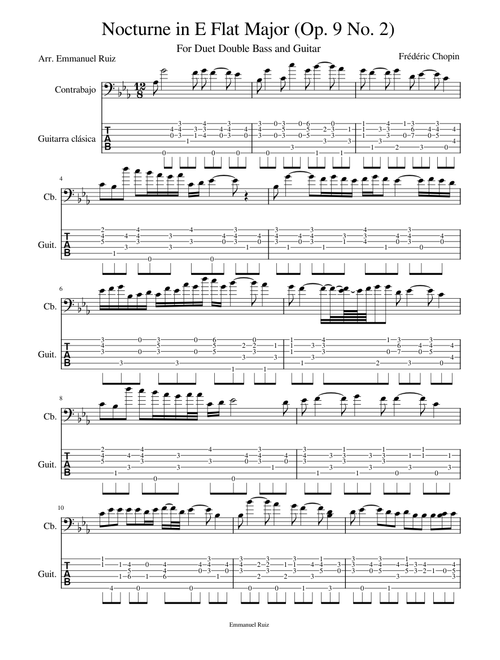 Nocturne In Eb Major, Op. 9, No. 2 – Frédéric Chopin Chopin