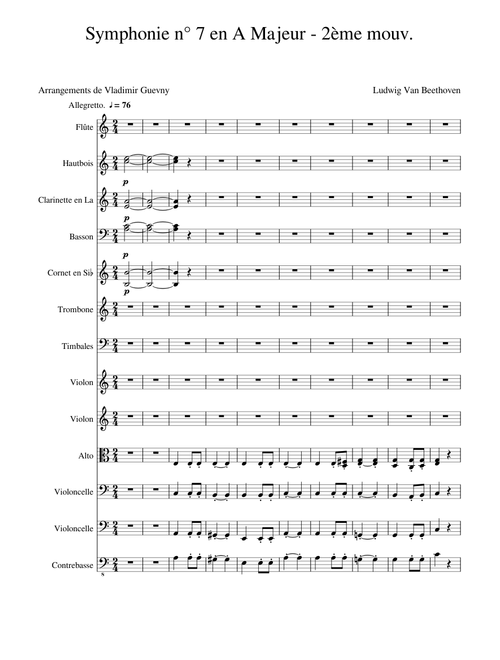 Symphony 7 - Beethoven - 2ème mov