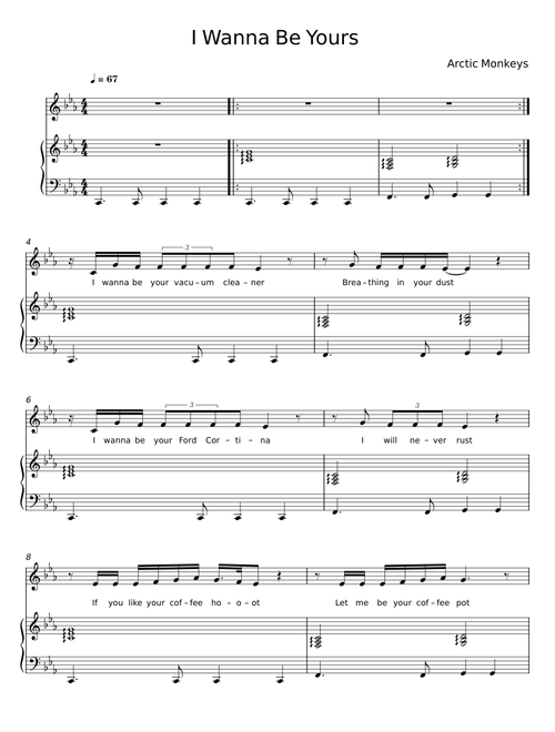 I wanna be yours – Arctic Monkeys