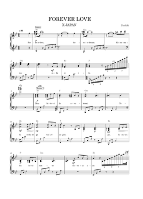 Free X Japan sheet music | Download PDF or print on MuseScore.com