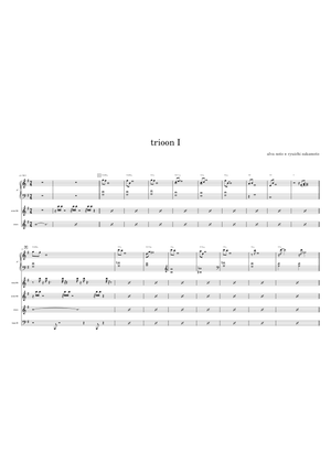 alva noto + ryuichi sakamoto - trioon I / II (piano) Sheet Music