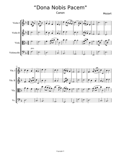 Dona Nobis Pacem - Canon