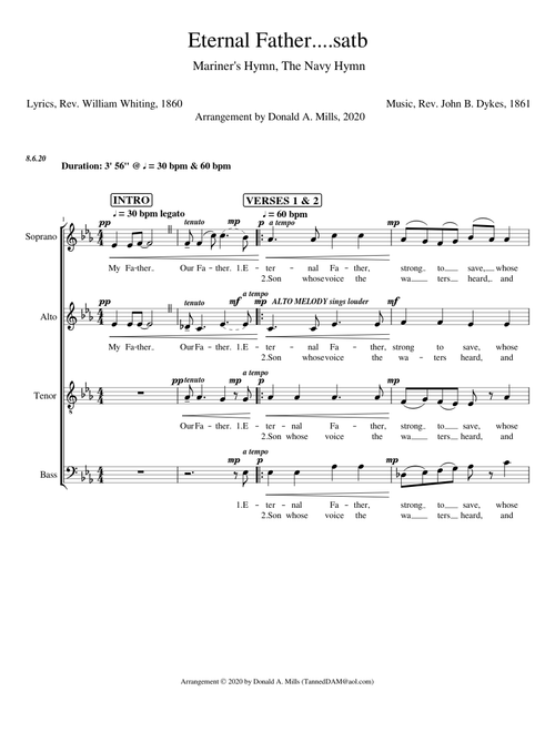 Eternal Father....satb