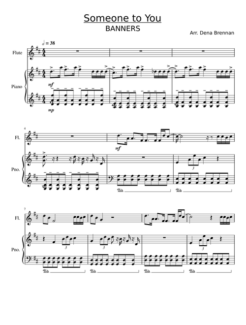 Someone to You - Flute and Piano Arrangement