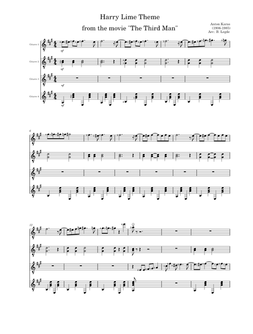 The Harry lime theme from the Third Man – Anton Karas