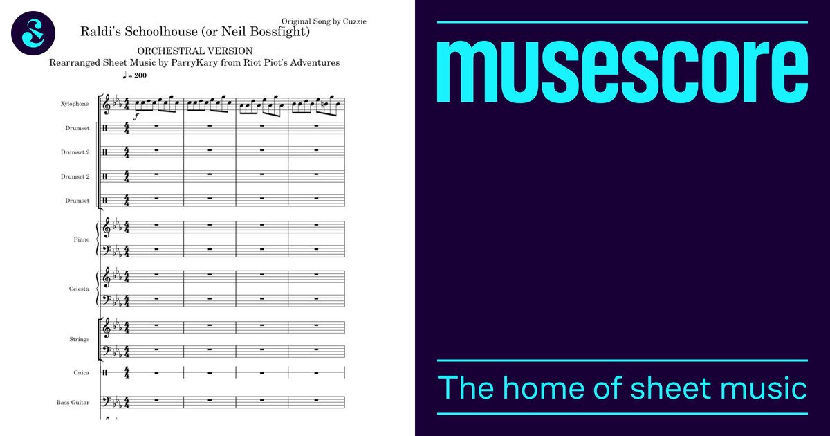 #56. Raldi's Schoolhouse (or Neil bossfight) - Cuzzie Sheet Music for ...