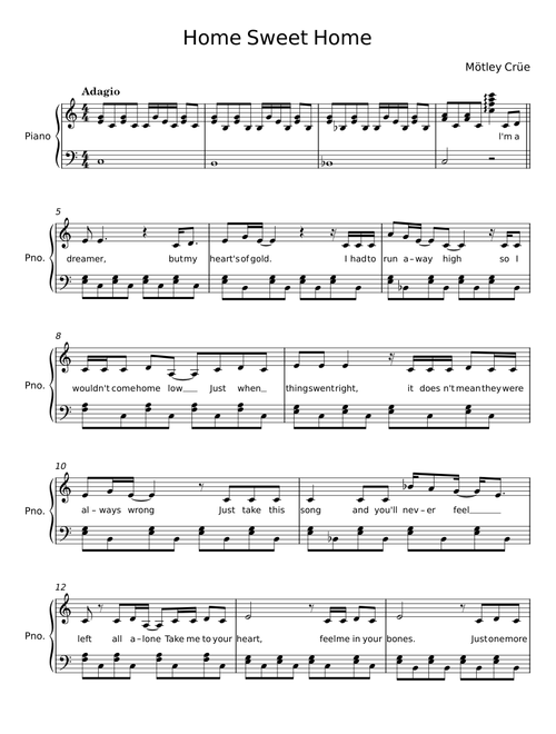 Home sweet home - Mötley Crüe