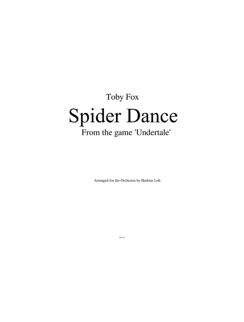 Undertale - Spider Dance (String Septet and Orchestra)