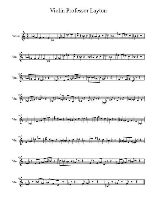 Violin Professor Layton