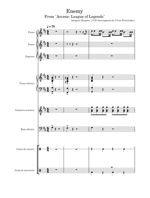 Enemy (from "Arcane: League of Legends") - Imagine Dragons
