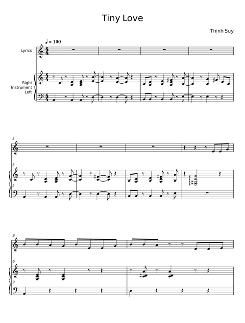 Tiny Love - Thịnh Suy