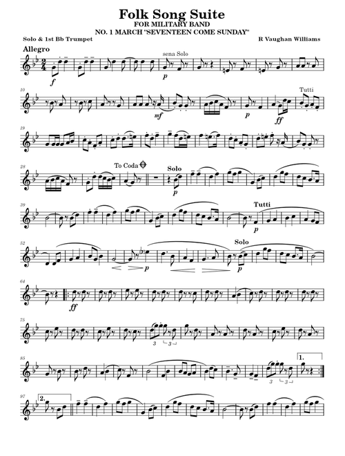English Folk Song Suite – Ralph Vaughan Williams
