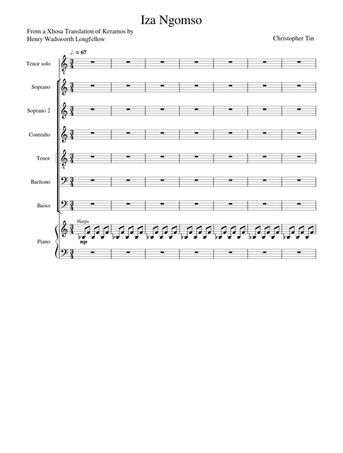 Iza Ngomso – Christopher Tin (SATB + Piano)