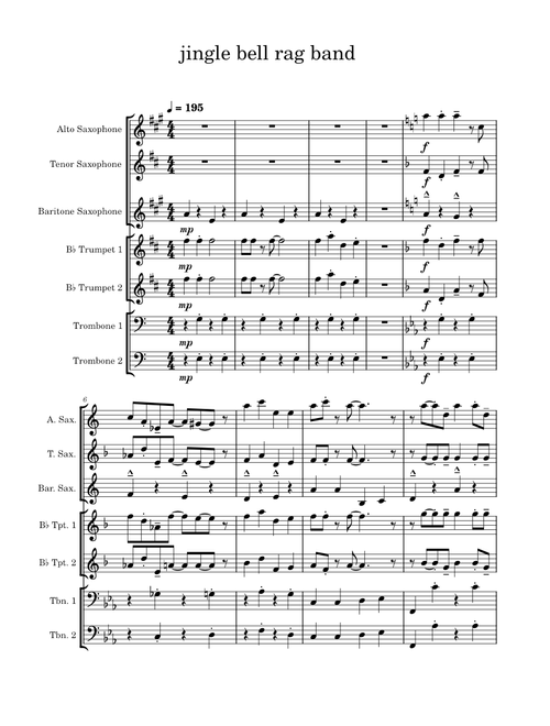 jingle bell rag band