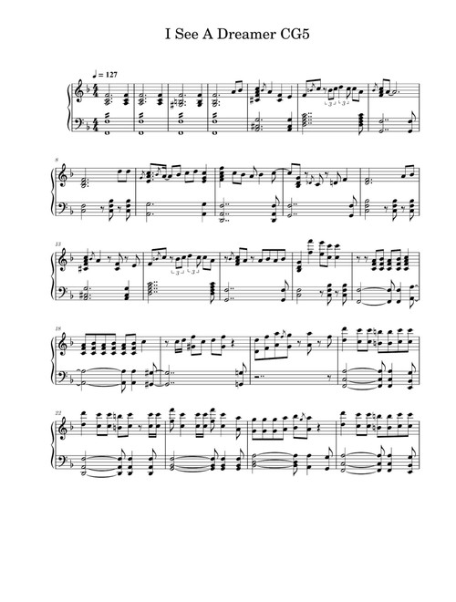 I See A Dreamer (Arr. Cg5) (Piano Solo)