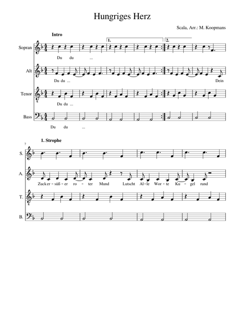 Scala - Hungriges Herz (a capella)