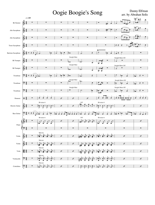 Oogie Boogie's Song-Nightmare Before Christmas (Full Ensemble)