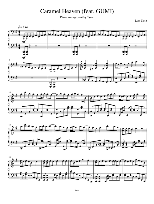 tsuu2092 | Free sheet music | Download PDF or print on Musescore.com