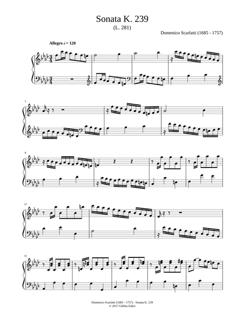 Sonata K. 239