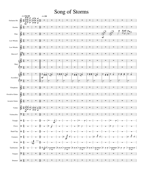 Song of Storms (The Legend of Zelda: Ocarina of Time)