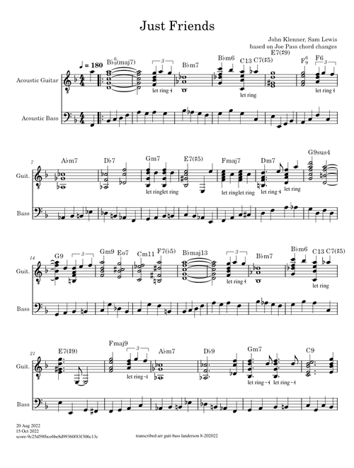 Just Friends – John Klenner