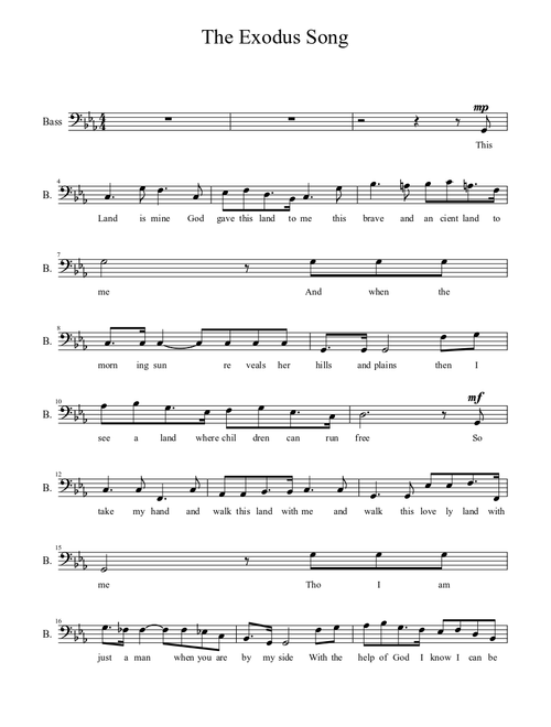the exodus song