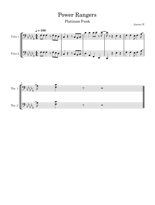Power Rangers – Platinum Funk Power Rangers