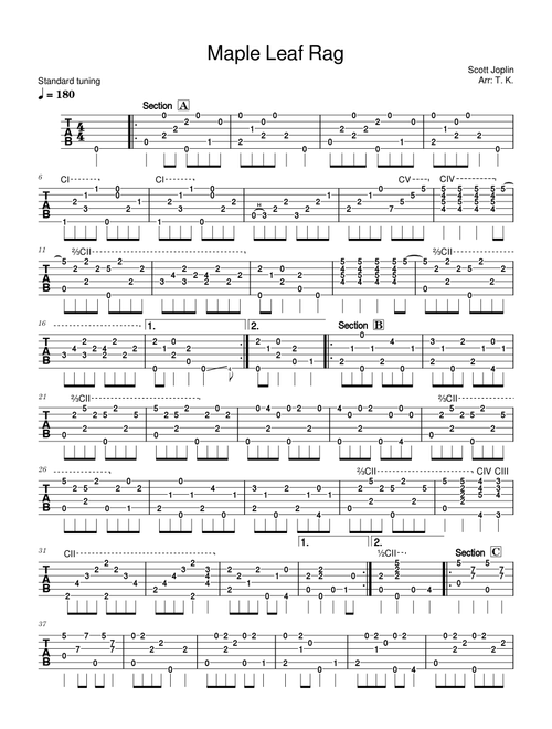 Maple Leaf Rag - Scott Joplin