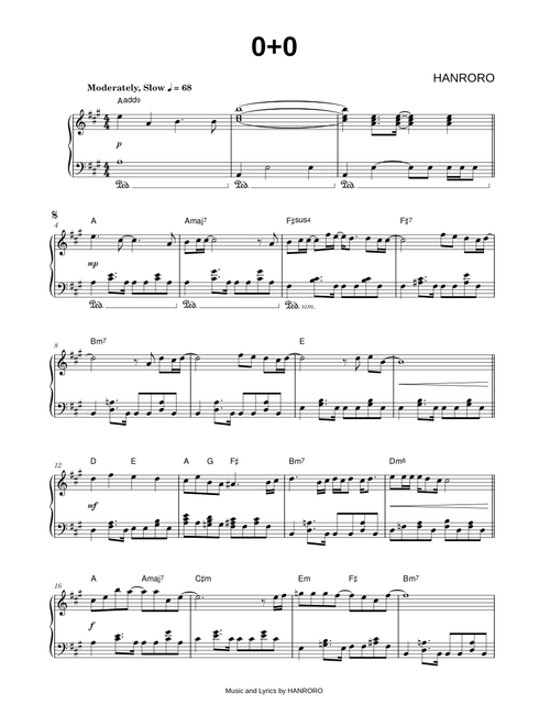 0+0 - HANRORO (Piano)