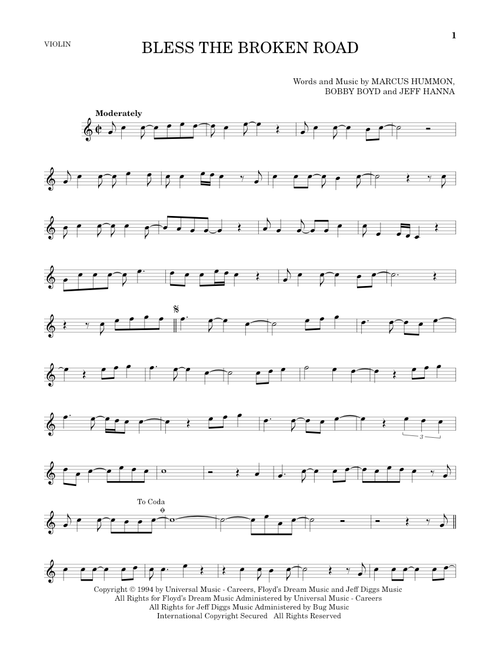 Bless The Broken Road - Rascal Flatts (Violin Solo)