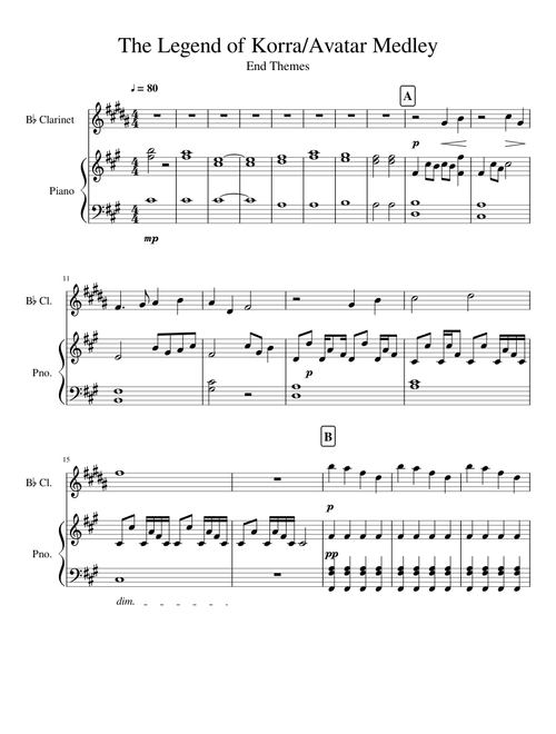 The Legend of Korra/Avatar Medley Real
