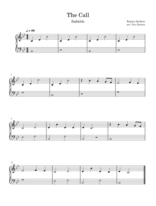 The Call – Regina Spektor
