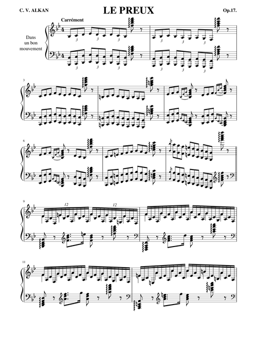 Le Preux, Op.17 – Charles-Valentin Alkan