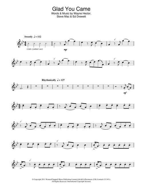 Glad You Came - The Wanted (Flute Solo)