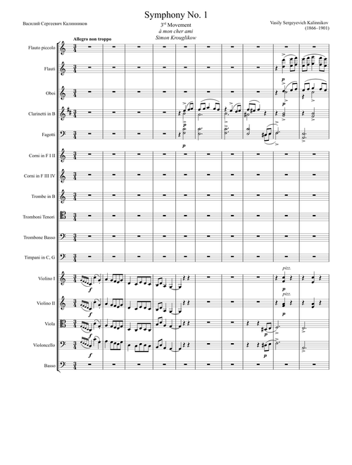Symphony No. 1 in G Minor, 3rd Movement