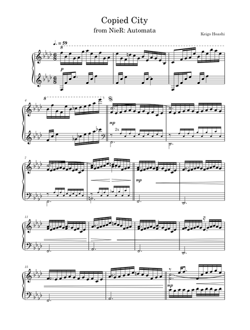 "Copied City" - Keigo Hoashi (from NieR: Automata)