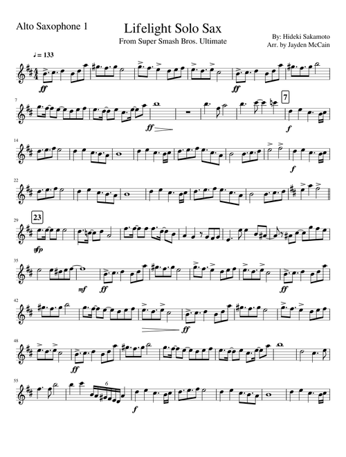 Lifelight Sax Alto (Smash Ultimate Main Theme)
