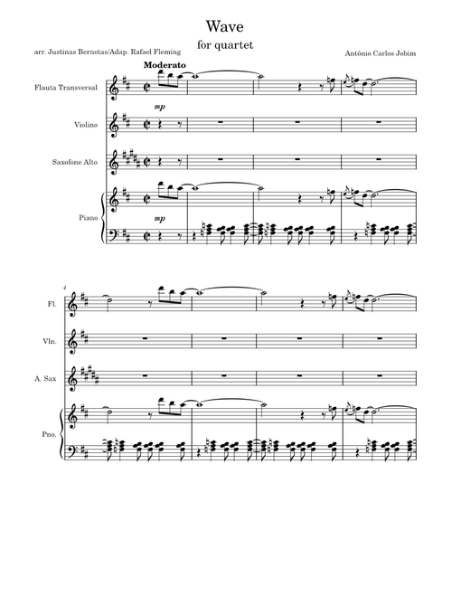 Wave – Antônio Carlos Jobim Wave for Quartet