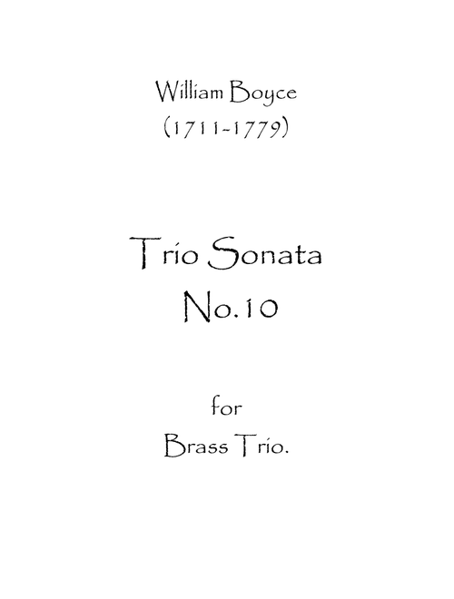Trio Sonata No.10 (Arr. Spence Bundy) (Brass Ensemble)