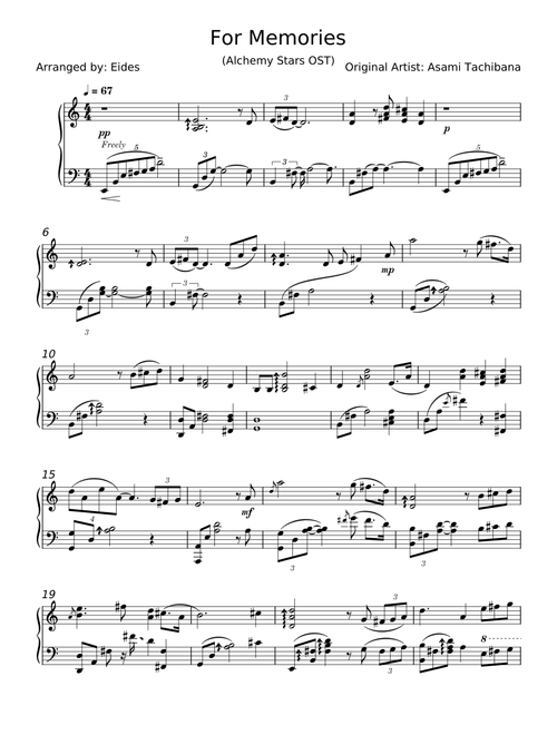 For Memories - Asami Tachibana
