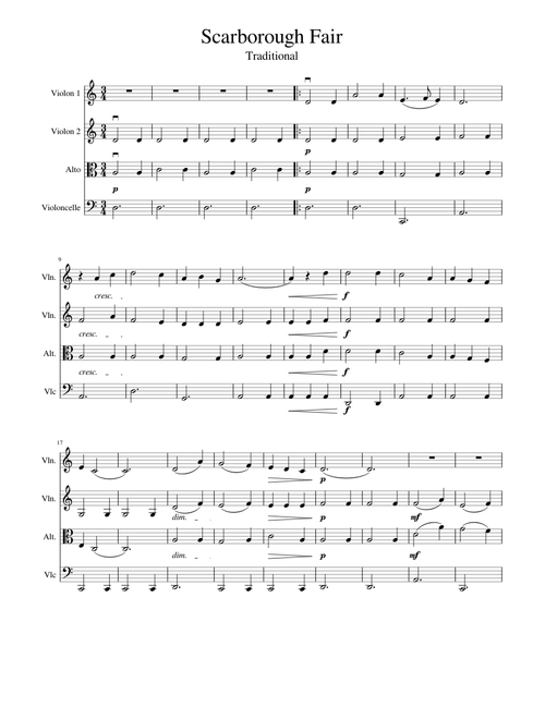 Scarborough fair - Misc Traditional