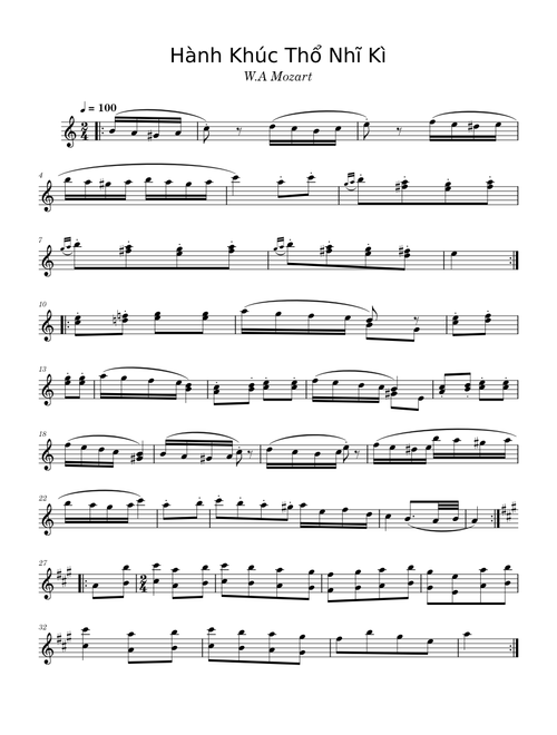 Hành khúc thổ nhĩ kỳ Đàn Melodica phiên bản 2
