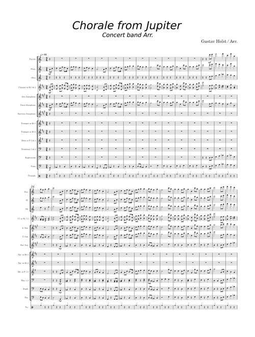 Chorale from Jupiter – Gustav Holst Concert band Arr.